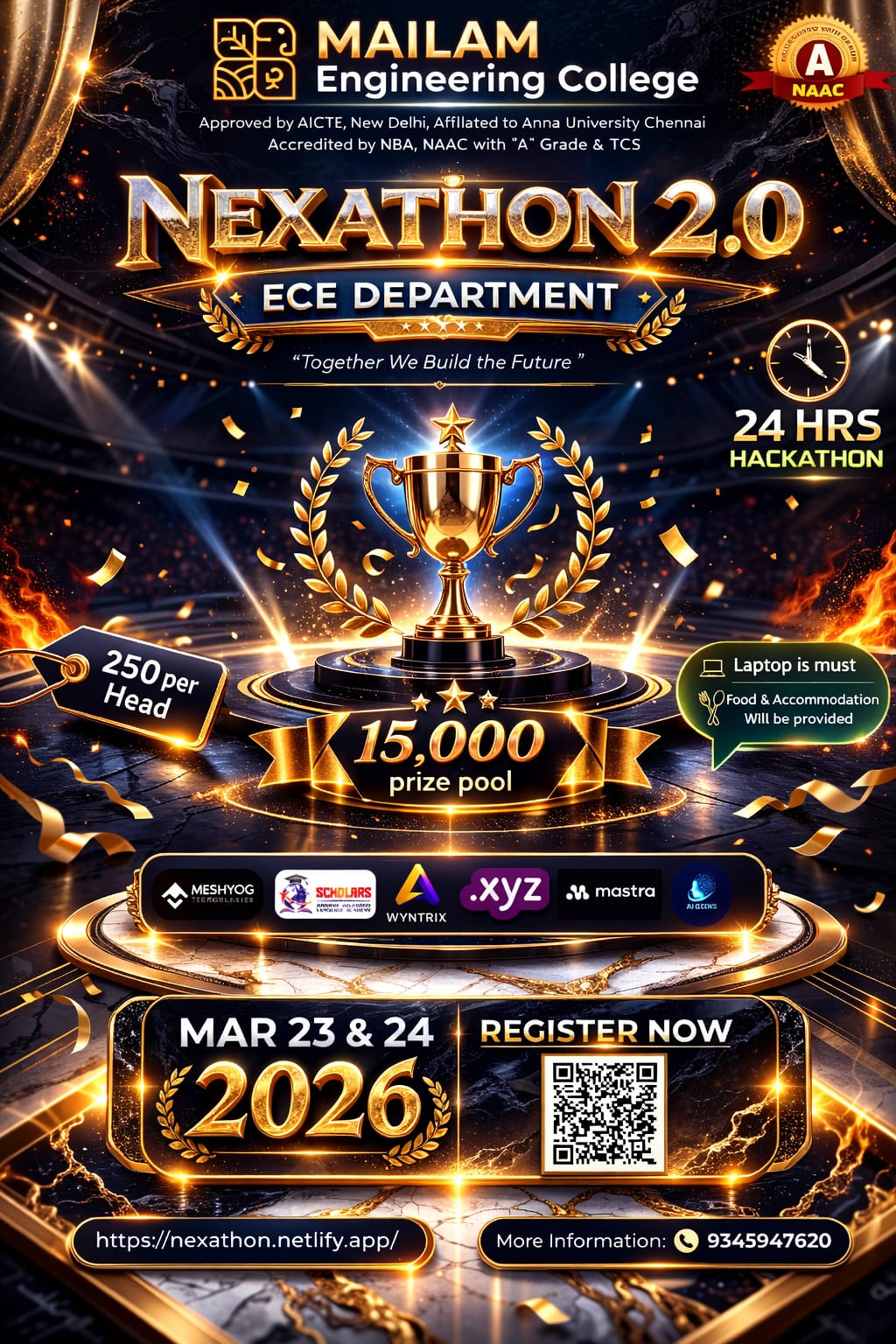 NEXATHON 2.0 Hackathon Poster 